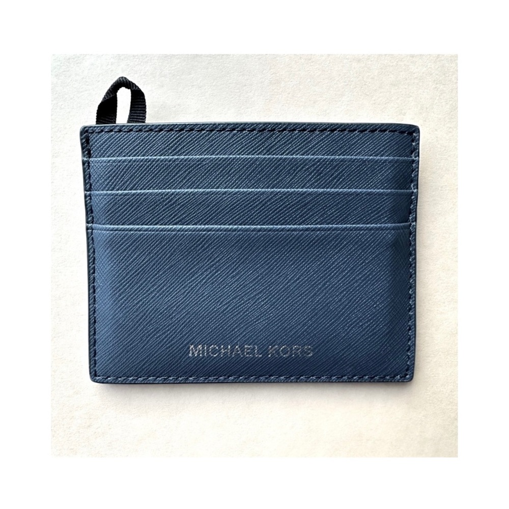 Michael Kors Men’s Tall Card Case in Dark Blue - Picture 1 of 17